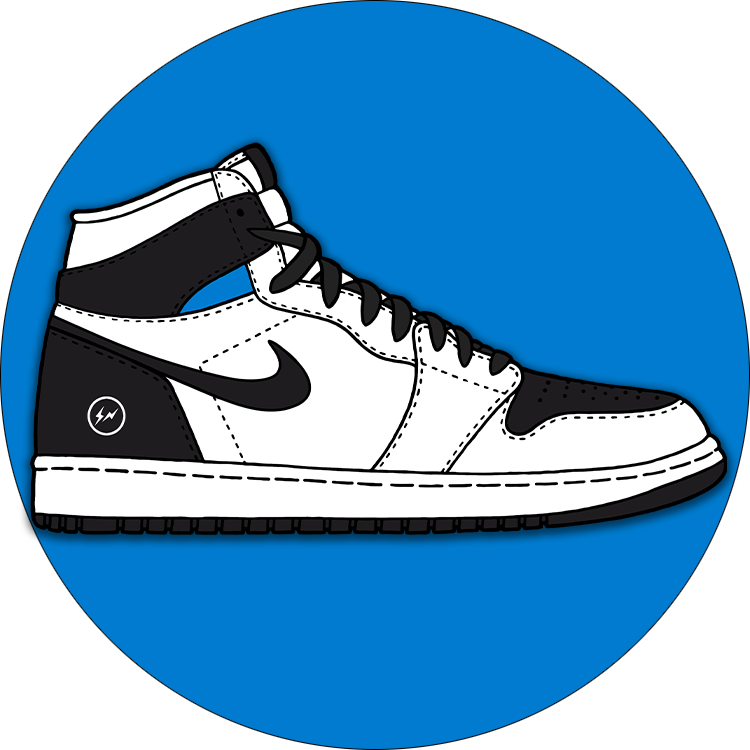 High OG FragmentxULA White Black 1s