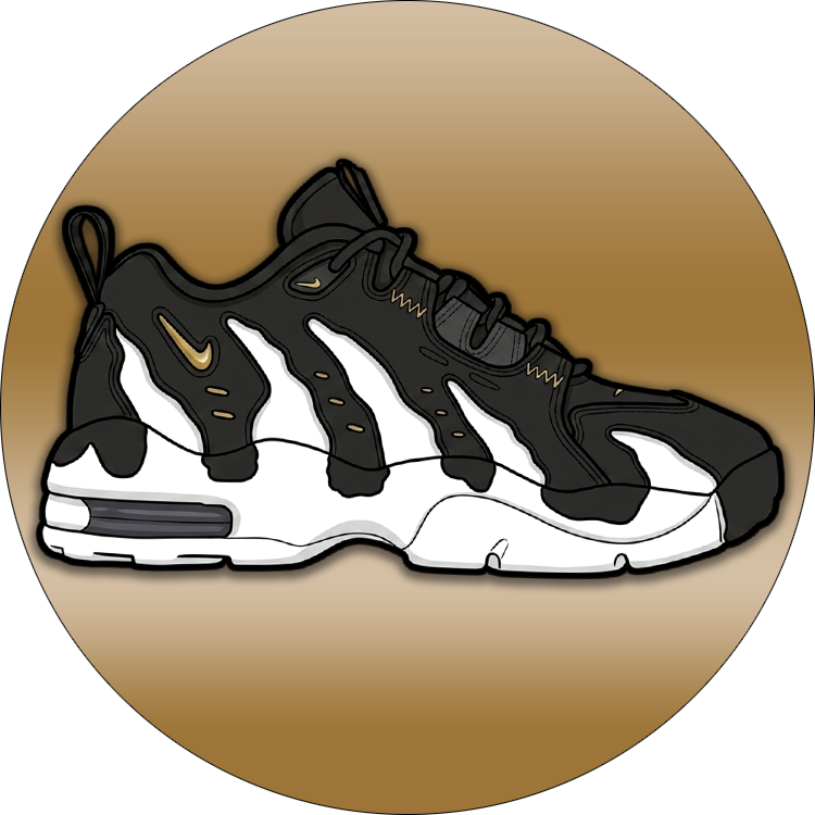 Max 96 Low Black White Gold