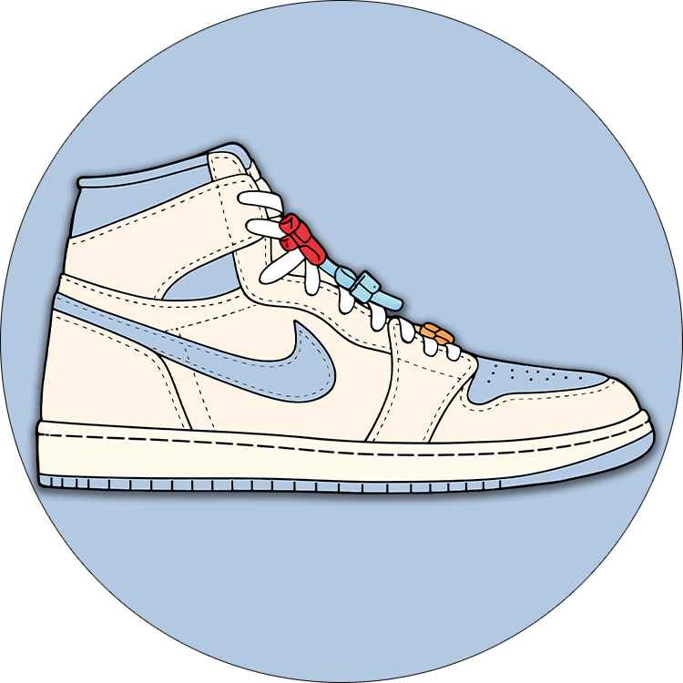 Retro High OG Pale Ivory Psychic Blue 1s